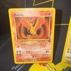 1999 Pokemon Articuno Zapdos Moltres Fossil Card Set Unlimited - LP / MP - Image 2