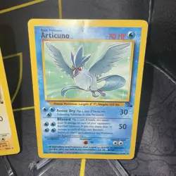 1999 Pokemon Articuno Zapdos Moltres Fossil Card Set Unlimited - LP / MP - Image 4
