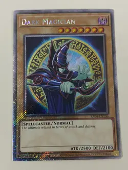 Yugioh - Dark Magician - 1st Edition Platinum Secret Rare NM - Free Holo Card B - Image 1