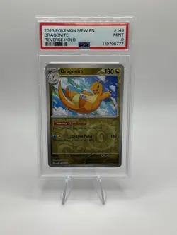 Dragonite Reverse Holo PSA 9 MINT 2023 Scarlet & Violet 151 #149 Pokemon Card - Image 1