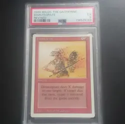 1994 Magic the Gathering Revised Disintegrate PSA 5 Sorcery Card English - Image 1
