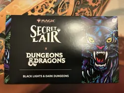 MTG Magic Secret Lair Sealed Regular Non-Foil D&D BLACK LIGHTS & DARK DUNGEONS - Image 1