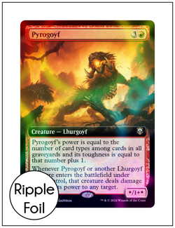 1x Pyrogoyf, Ripple Foil, Modern Horizons 3 Commander, Magic MTG NM - Image 1
