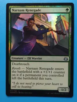 MTG 1x FOIL Narnam Renegade LP Aether Revolt Magic - Image 1