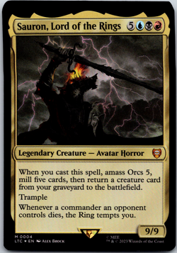 Sauron, Lord of the Rings English Commander: The Lord of the Rings: M Foil 4 - Image 1