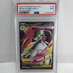 Pokemon Mega Gardevoir ex Me01 Mega Evolution Ultra Rare Holo 159/132 PSA 9 - Image 1