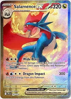 Salamence ex 187/159 Special Illustration Rare Pokemon TCG Journey Together NM - Image 1