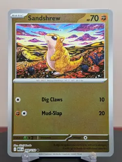 Pokemon Sandshrew #068/132 English Mega Evolution Reverse Holo - Image 1