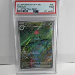 Pokemon Ivysaur Illustration Rare Holo 167/165 PSA 9 Scarlet & Violet 151 2023 - Image 1