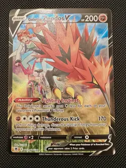 Pokemon TCG Galarian Zapdos v Astral Radiance Trainer Gallery TG19/TG30 NM - Image 1