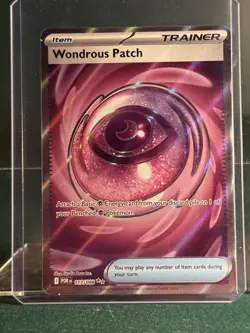 Pokemon TCG Wondrous Patch POR 117/088 Trainer Item Full Art Foil English - Image 1