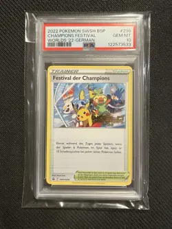 Pokemon 2022 Champions Festival German PSA 10 - Image 1