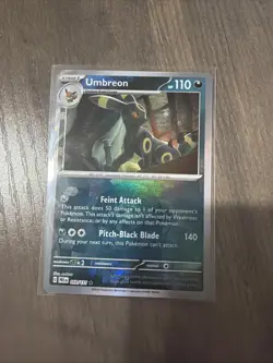 Pokemon TCG Umbreon 059/131 Prismatic Evolutions Rare Holo Poke Ball Pattern - Image 1