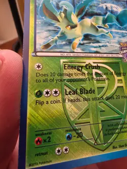 Pokemon Plasma Freeze State Championships Leafeon Promo cross hatched 11/116 - Image 2