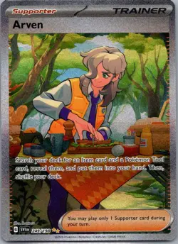 Arven 249/198 Special Illustration Rare Scarlet & Violet Pokemon Holo Near Mint - Image 1
