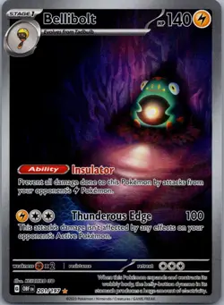 Bellibolt 201/197 Illustration Rare Obsidian Flames Pokemon Holo Near Mint - Image 1