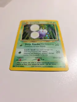 Pokemon TCG Jumpluff 7/111 Holo Rare Neo Genesis WOTC 2000 MP w/ SWIRL Vintage - Image 2