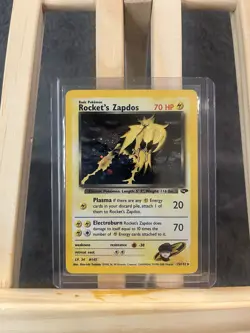 Pokemon Rocket’s Zapdos 15/132 Holo Rare Team Rocket Vintage WOTC NM - Image 1