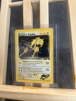 Pokemon Rocket’s Zapdos 15/132 Holo Rare Team Rocket Vintage WOTC NM - Image 2
