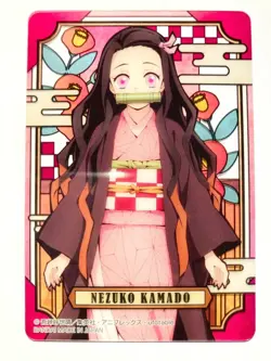 Nezuko Demon Slayer Stained glass card Kimetsu Vrey Rare From Japan BANDAI F/S - Image 1
