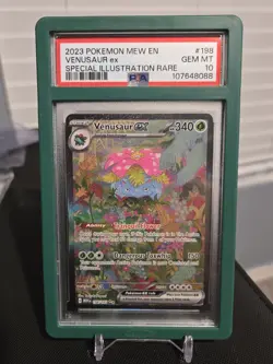 2023 POKEMON MEW EN-151 SPECIAL ILLUSTRATION RARE #198 VENUSAUR EX PSA 10 - Image 1