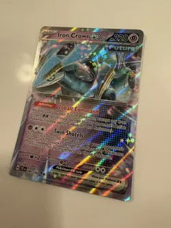 Pokemon Iron Crown ex (81/224) Temporal Forces NM HOLO - Image 1