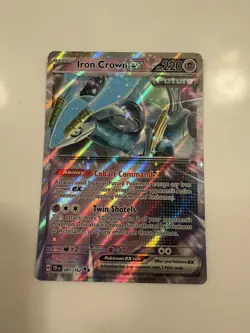Pokemon Iron Crown ex (81/224) Temporal Forces NM HOLO - Image 2
