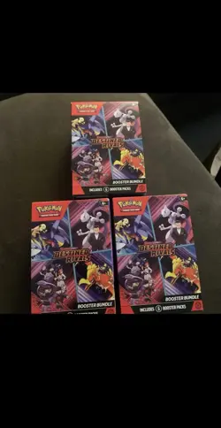 LOT OF 3 - POKEMON TCG - DESTINED RIVALS BOOSTER BUNDLE BOXES ***EMPTY!*** - Image 1