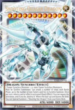 YuGiOh! Shooting Quasar Dragon RA05-EN143 Rarity 5 Extended art PREORDER - Image 1