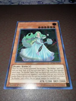 Yu-Gi-Oh! The Weather Painter Aurora (No Name Misprint) - SPWA- Secret- 1st NM! - Image 1
