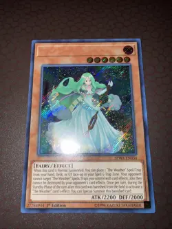 Yu-Gi-Oh! The Weather Painter Aurora (No Name Misprint) - SPWA- Secret- 1st NM! - Image 2