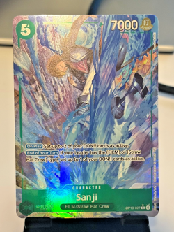 Sanji (Alt Art) OP13-027 R Carrying on His Will - ONE PIECE Card Game ENGLISH - Image 1