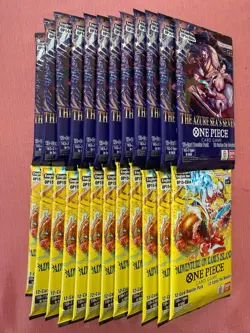 Lot Of 24 Packs Total Of One Piece 12 Pack OP14 & 12 Pack OP15. SEALED - Image 1