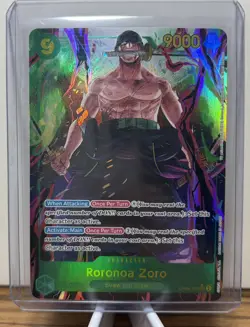 One Piece Wings of the Captain Roronoa Zoro OP06-118 Secret Rare SEC Alt Art - Image 1