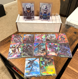 Gundam Card Game TCG, 600+ Card Bulk Lot, C/U/R, GD02/GD03, 100+ Rares 12 LR, C+ - Image 1