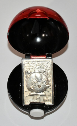 Jigglypuff, 1999 Burger King Pokemon, 23K Gold Plated Card W/ COA & Pokeball - Image 1