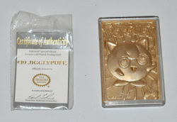 Jigglypuff, 1999 Burger King Pokemon, 23K Gold Plated Card W/ COA & Pokeball - Image 5