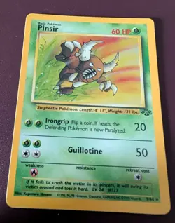 PoKeMoN POKEMON CARD Pinsir JUNGLE SET RARE HOLO 9/64 - Image 1