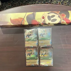 Disney Lorcana Goofy Cruise Character Cards Lot (4) with Mickey Mouse Park Mat - Image 1