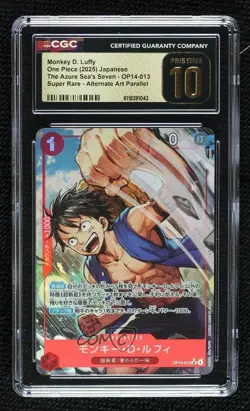 2026 One Piece Card Game: The Azure Sea's Seven Japanese Monkey D Luffy CGC 10 - Image 1