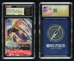 2026 One Piece Card Game: The Azure Sea's Seven Japanese Monkey D Luffy CGC 10 - Image 3