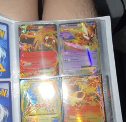 Pokemon-EX Holo Lot Charizard EX, Mega Charizard EX, Mewtwo EX English Cards - Image 1