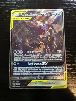 Umbreon & Darkrai GX SM241 Sun & Moon TAG TEAM GX Black Star Promo Holo Card - Image 1