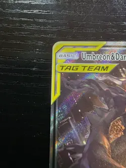 Umbreon & Darkrai GX SM241 Sun & Moon TAG TEAM GX Black Star Promo Holo Card - Image 2