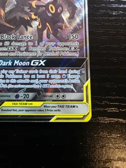 Umbreon & Darkrai GX SM241 Sun & Moon TAG TEAM GX Black Star Promo Holo Card - Image 4