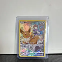 Pokemon Eevee TG11/TG30 Full Art Holo Ultra Rare Swsh09 Trainer Gallery Card - Image 1