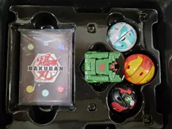 BAKUGON Storage Tin w/ 8 Brawlers & Unopened Card Pack, Spin Master, Preowned - Image 3
