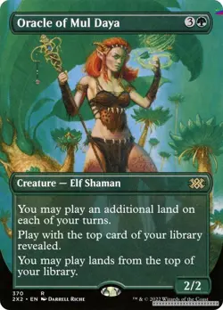 Oracle of Mul Daya (Borderless) [2X2 - 370] - NM [Foil] TCG MTG - Image 1