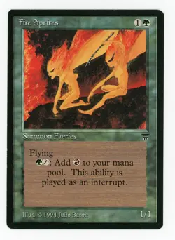 Magic the Gathering Legends Fire Sprites NM MTG - Image 1