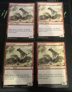 Hyena Pack x4 Amonkhet Magic the Gathering MTG - Image 1